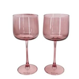 BNWT Pink Wine Glass Set by Our Place